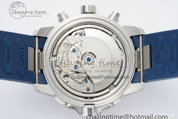 MIROTIME 0416 Attractive Aquatimer Chrono SS RSF 1:1 Best Edition Blue Dial on Blue Rubber Strap A 7056